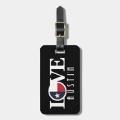 LIEBE Austin Texas Gepäckanhänger (Vorderseite vertikal)