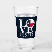 LIEBE Austin Texas Glas (Vorderseite)