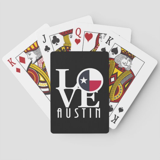 LIEBE Austin Texas Spielkarten (Rückseite)