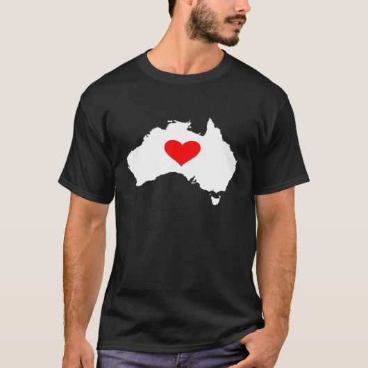 Liebe Australia Zuhause T-Shirt (Vorderseite)