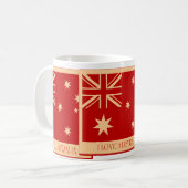 Liebe Australien - Flag Vintage Mugs Kaffeetasse (Vorderseite Links)