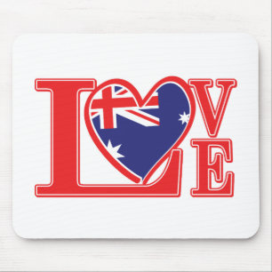 Liebe-Australien Mousepad
