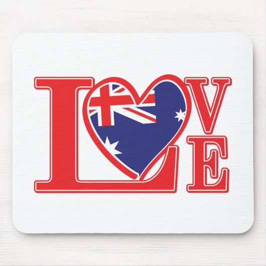 Liebe-Australien Mousepad (Vorne)