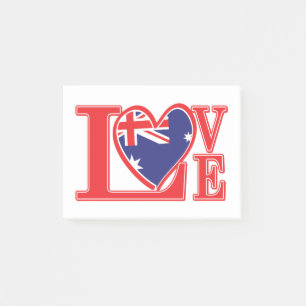 Liebe-Australien Post-it Klebezettel