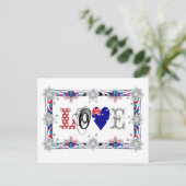 Liebe Australien Postkarte (Stehend Vorderseite)