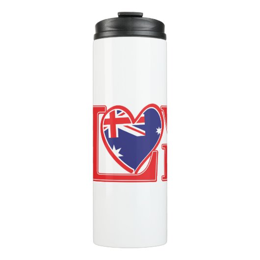 Liebe-Australien Thermosbecher (Vorderseite)