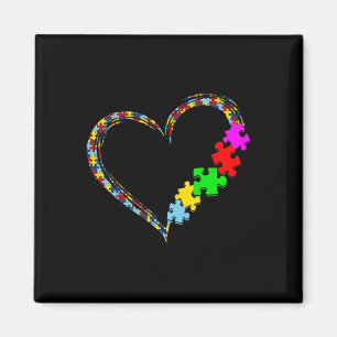 Liebe Autismus Bewusstsein Herz Puzzle Piece Valen Magnet