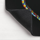 Liebe Autismus Bewusstsein Herz Puzzle Piece Valen Mousepad (Ecke)