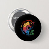 Liebe Autismus Bewusstsein Sonnenblumen Puzzle Stü Button (Vorne & Hinten)