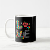 Liebe Autismus Bewusstseinslehrer Sped Special Kaffeetasse (Links)