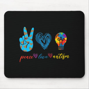 Liebe Autismus Puzzle Ribbon Autismus Sensibilisie Mousepad