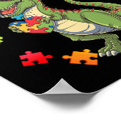 Liebe Autismus T Rex Dinosaurier ziemlich anders a Poster (Ecke)