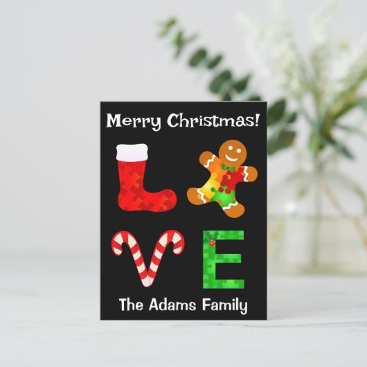 LIEBE Autismus Weihnachten (Stehend Vorderseite)