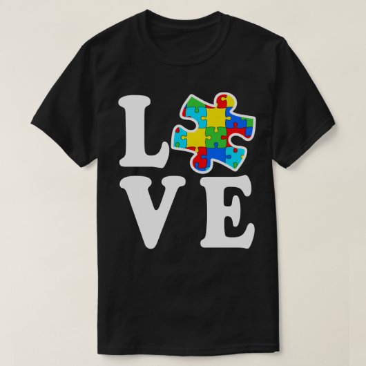 Liebe-autistisches T-Shirt (Design vorne)