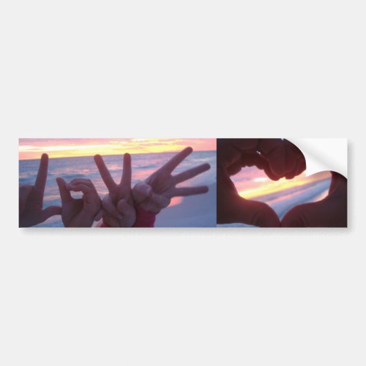 Liebe Autoaufkleber (Vorne)