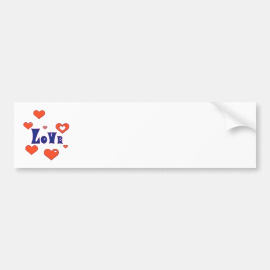 Liebe Autoaufkleber (Vorne)