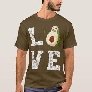 Liebe Avocado Lover Outfit Niedlich Avocado Frucht T-Shirt