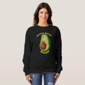 Liebe Avocados und Liebe als schwangere schwanger  Sweatshirt (Vorne ganz)