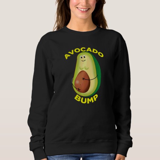Liebe Avocados und Liebe als schwangere schwanger  Sweatshirt (Vorderseite)