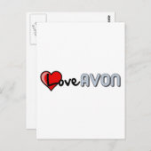 Liebe AVON Postkarte (Vorne/Hinten)