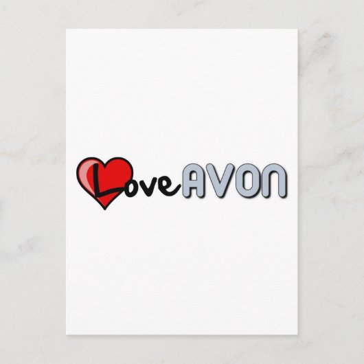 Liebe AVON Postkarte (Vorderseite)