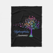 Liebe "Awareness Tree Ribbon" Hoffnung Bewusstsein Fleecedecke (Vorderseite)