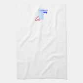 Liebe AZUREST Geschirrtuch (Vertikal)