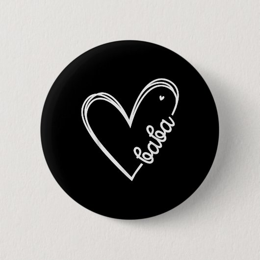 Liebe Baba Herz Männer Geburtstag Geburtstag Button (Vorderseite)