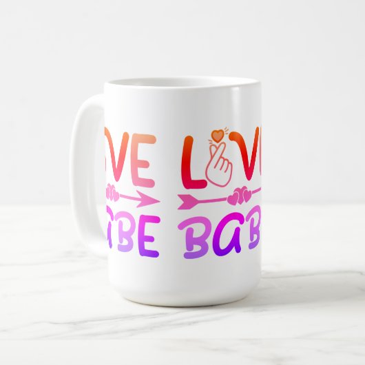 Liebe Babe Kaffeetasse (Vorderseite Links)