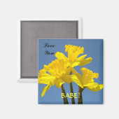 Liebe BABE! Magnet Gelbe Daffodien Frühling (Vorderseite/Rückseite)
