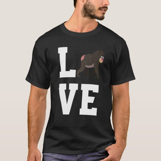 Liebe Baboon Apparel Monkey Ape T-Shirt (Vorderseite)