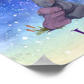 Liebe, Baby Hippo und ihre Mutter Poster (Ecke)