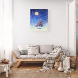 Liebe, Baby Hippo und ihre Mutter Poster