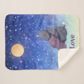 Liebe, Baby Hippo und ihre Mutter Sherpadecke (Vorderseite (Horizontal))