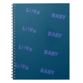 LIEBE_BABY_MODERN_OCEAN BLUE_SO_NIEDLICH_NOTE BOOK NOTIZBLOCK