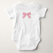 Liebe Baby Pink Bow Dusche Party Tutu Memento Baby Strampler (Rückseite)