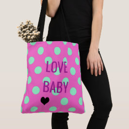 Liebe Baby Polka Dot Sprinkle Bridal Pink Dusche Tasche