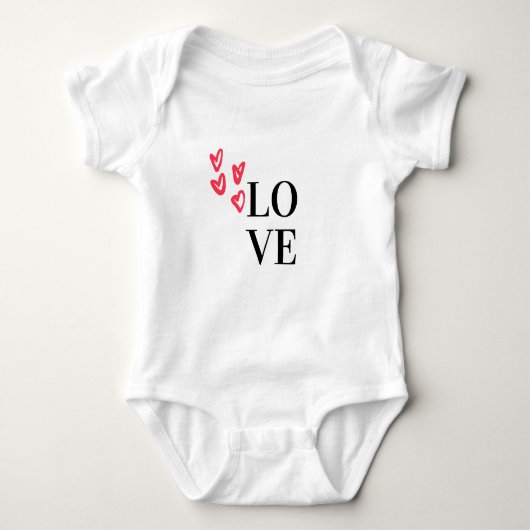 Liebe Baby Strampler (Vorderseite)