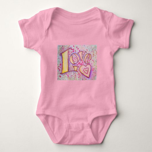 Liebe Baby Strampler (Vorderseite)
