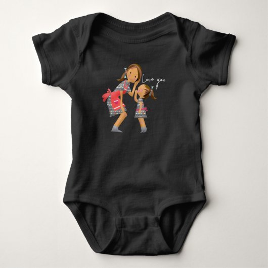 Liebe Baby Strampler (Vorderseite)