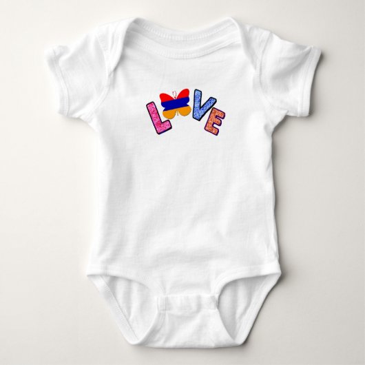 LIEBE BABY STRAMPLER (Vorderseite)
