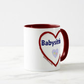Liebe Babysitting Tasse (VorderseiteRechts)