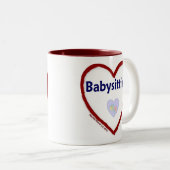 Liebe Babysitting Zweifarbige Tasse (VorderseiteRechts)