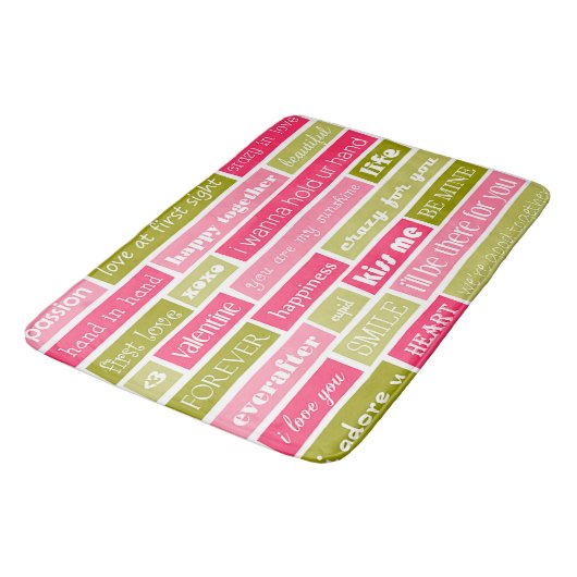 Liebe Badematte (Schrägansicht)