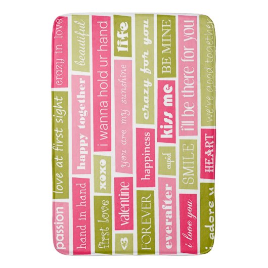 Liebe Badematte (Vorderseite Vertikal)