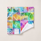 Liebe Badhandtuch Set (Waschlappen)