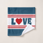 Liebe Badhandtuch Set (Waschlappen)