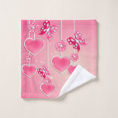 Liebe Badhandtuch Set (Waschlappen)