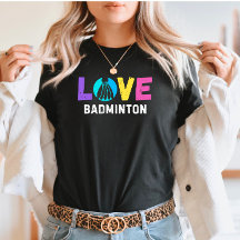 Liebe Badminton | Bold Colorful Shuttlecock Graphi