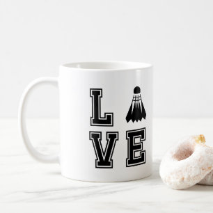 Liebe Badminton Kaffeetasse